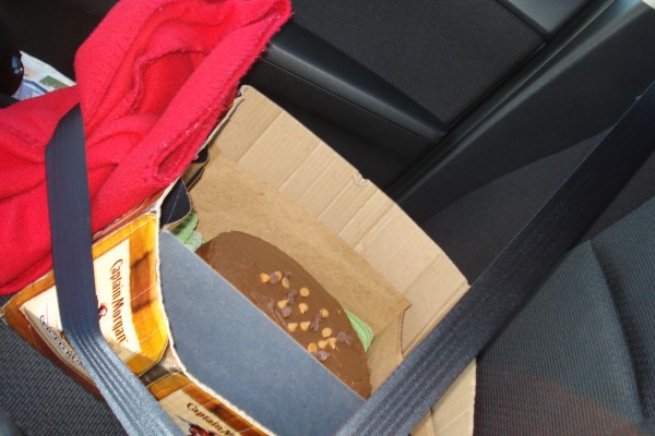 Cake in the car