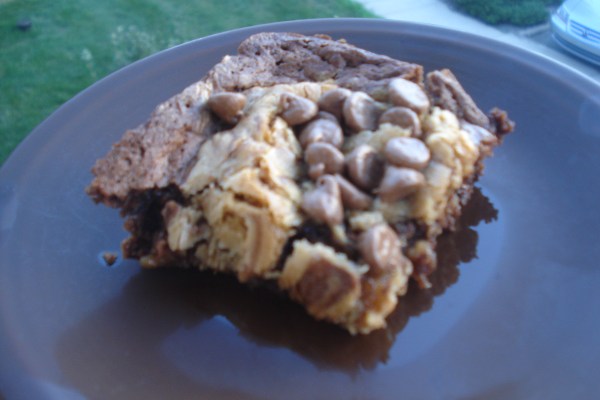 Triple Chocolate Peanut Butter Brownies | thepajamachef.com