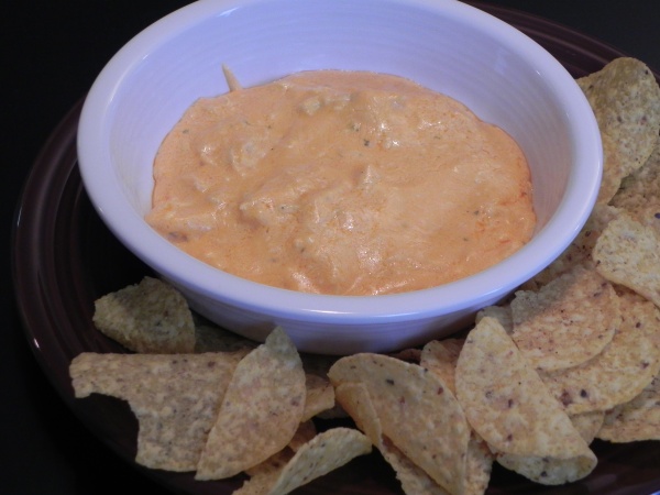 The chips, eager to bathe in the incarnate awesomeness, surround the bowl in dipping formation.