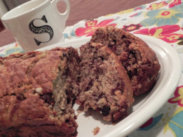 Rebel Banana Bread... chocolate + coconut added to your favorite banana bread! Yum!