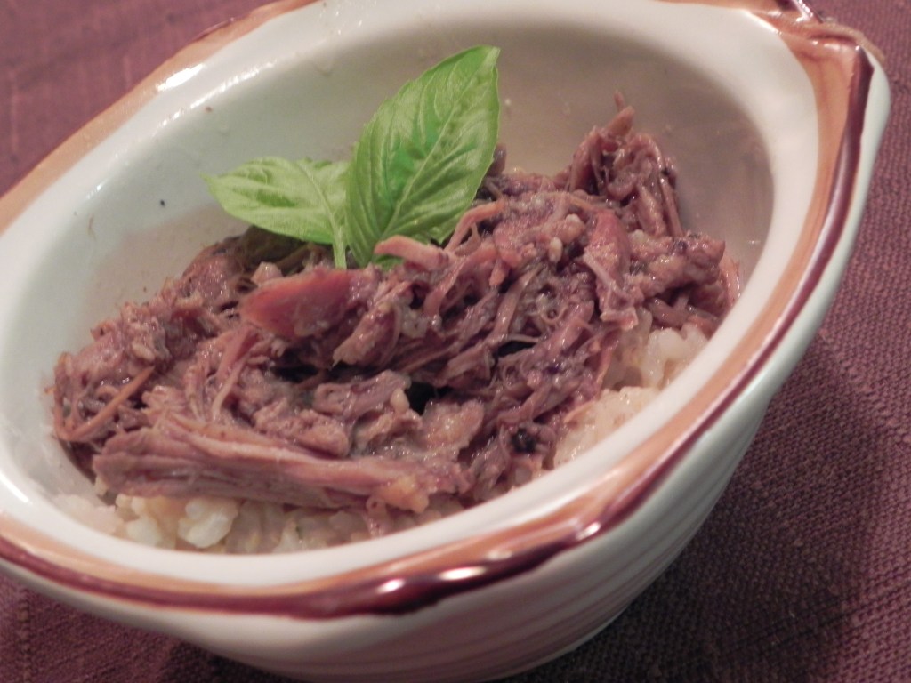Sweet and Spicy Blueberry Pork via thepajamachef.com