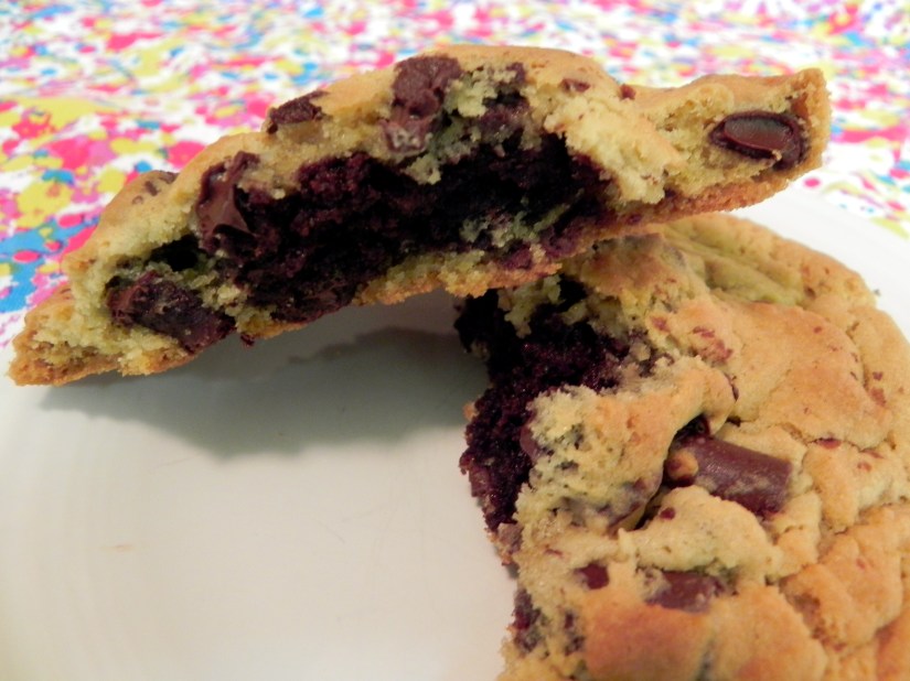 Pillow Cookies... so you don't have to choose between cookies and brownies! #genius