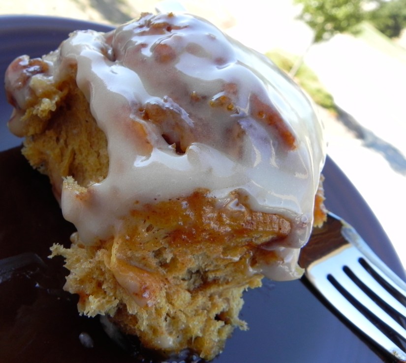 Pumpkin Cinnamon Rolls - they are pumpkin-y and cinnamon-y and sweet to an extreme. Recipe on The Pajama Chef!