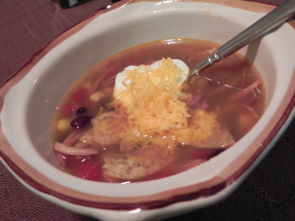 Crcokpot Chicken Tortilla Soup... a hearty soup with tons of flavor!