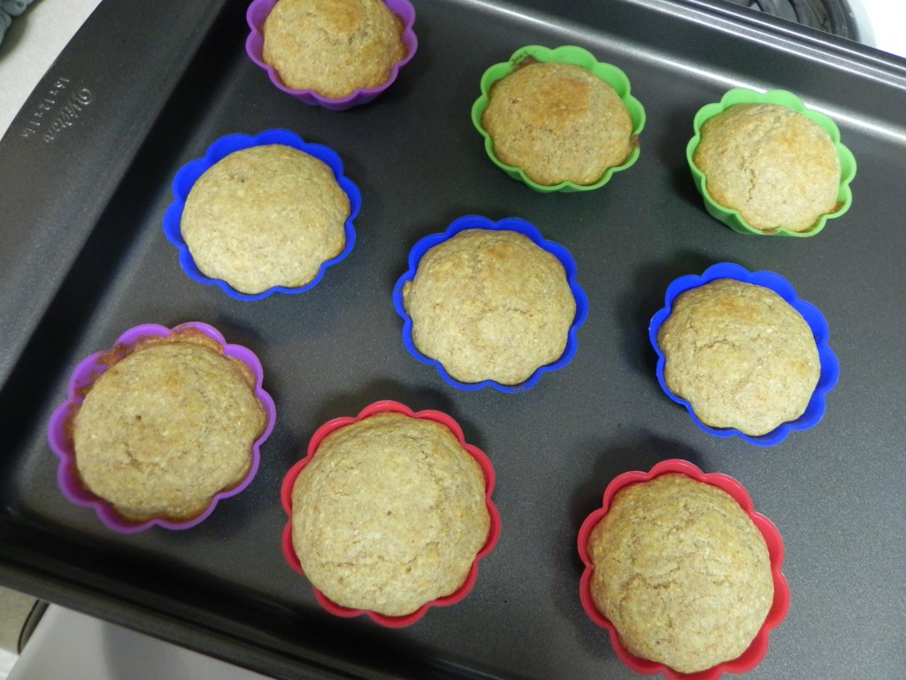 Whole-Wheat Corn Bread Muffins via thepajamachef.com