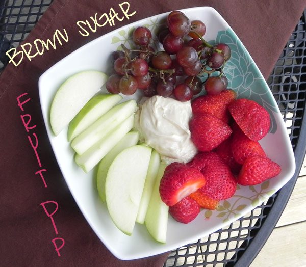 Brown Sugar Fruit Dip | thepajamachef.com Brown Sugar Fruit Dip | thepajamachef.com