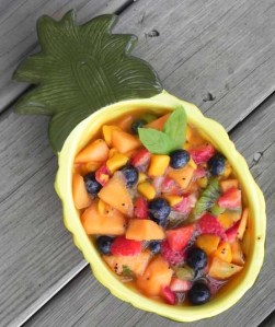 Honey Lime Fruit Salad | thepajamachef.com