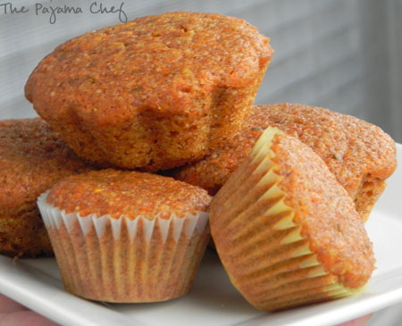 cinnamon carrot muffins | thepajamachef.com