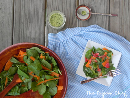 cilantro-lime vinaigrette via thepajamachef.com - an easy, healthy salad dressing. perfect for summer or anytime!