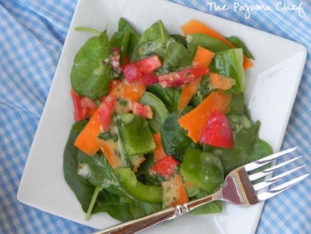 cilantro-lime vinaigrette via thepajamachef.com - an easy, healthy salad dressing. perfect for summer or anytime!