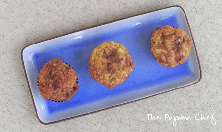 Banana Crumb Muffins - rich banana muffins with an awesome cinnamon streusel topping // thepajamachef.com