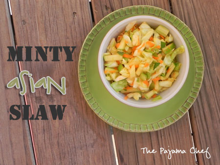 This isn't just your average cole slaw... it's Minty Asian Slaw!