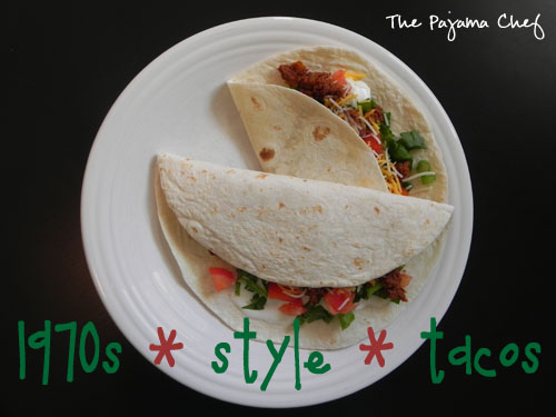 1970s style tacos - an easy way to get your taco fix using pantry ingredients when you're all out of taco seasoning!