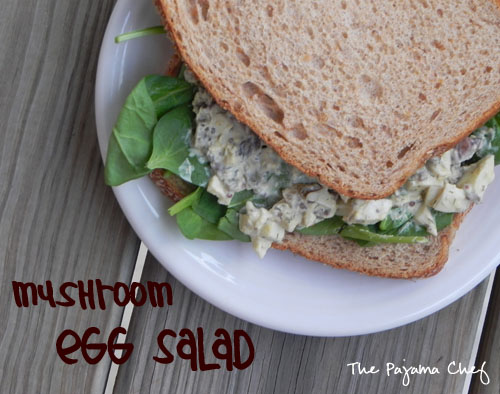 Mushroom Egg Salad | The Pajama Chef