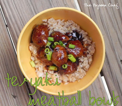 Teriyaki Meatballs | The Pajama Chef