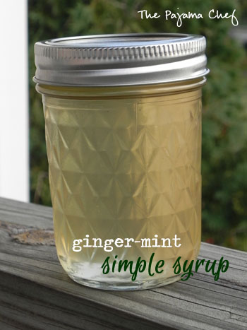 Iced Tea with Ginger-Mint Simple Syrup | thepajamachef.com
