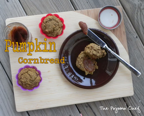 Pumpkin Cornmeal Muffins | The Pajama Chef
