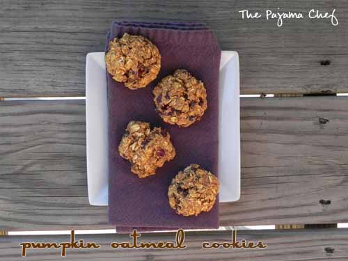Pumpkin Oatmeal Cookies | The Pajama Chef