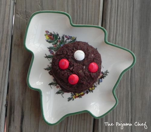 White Chocolate Peppermint M&M Cookies | The Pajama Chef