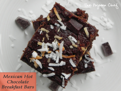 {Healthy} Mexican Hot Chocolate Breakfast Bars | The Pajama Chef