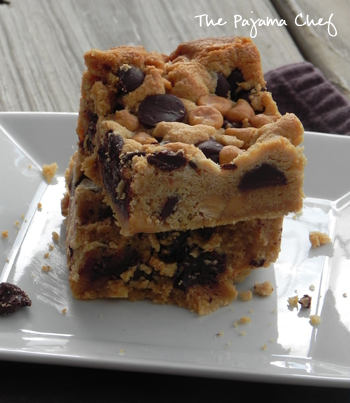 Chewy Peanut Butter Brownies | The Pajama Chef