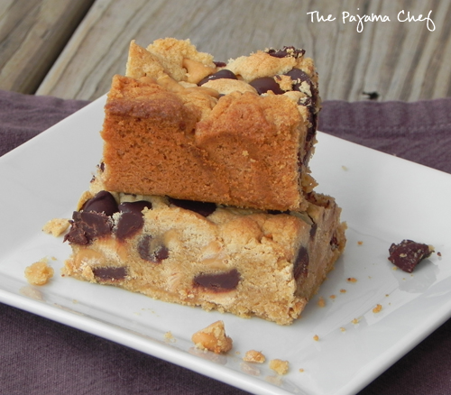 Chewy Peanut Butter Brownies | The Pajama Chef