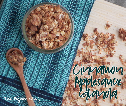 Cinnamon Applesauce Granola | The Pajama Chef