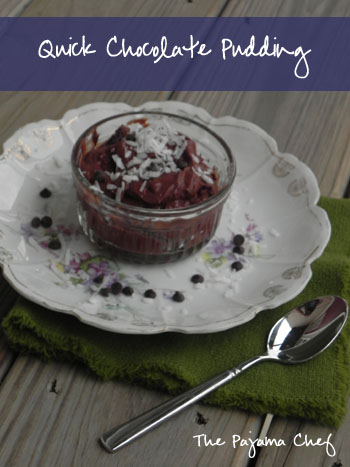 Quick Chocolate Pudding | The Pajama Chef
