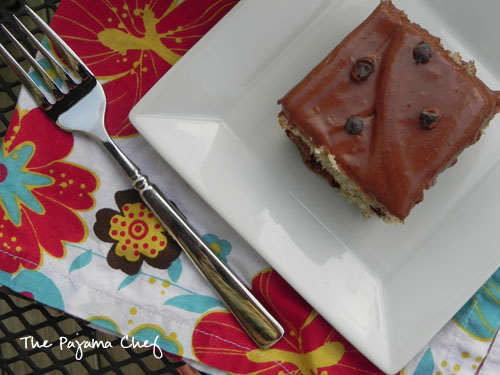 Banana Chocolate Chip Cake with Chocolate Cream Cheese Frosting | The Pajama Chef