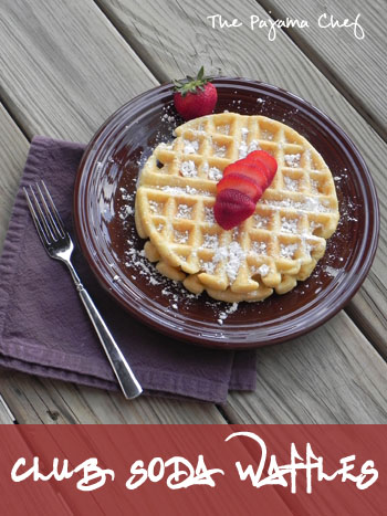 Club Soda Waffles | The Pajama Chef