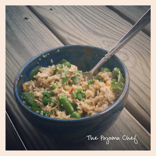 Italian Chicken & Veggie Couscous Bowl | The Pajama Chef