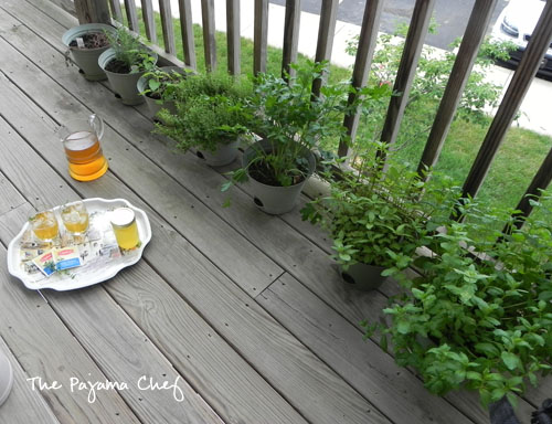 Honey Lemon Thyme Iced Tea on thepajamachef.com