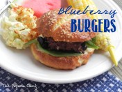 Blueberry Burgers | The Pajama Chef