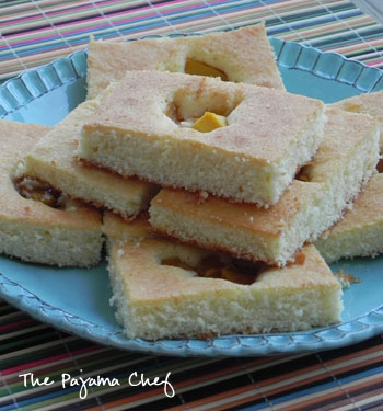 Mango Quick Cake Squares | The Pajama Chef