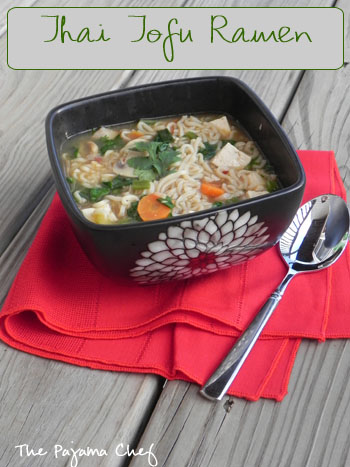 Thai Tofu Ramen | The Pajama Chef