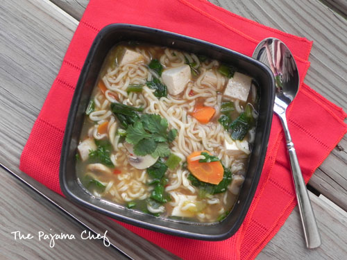 Thai Tofu Ramen | The Pajama Chef