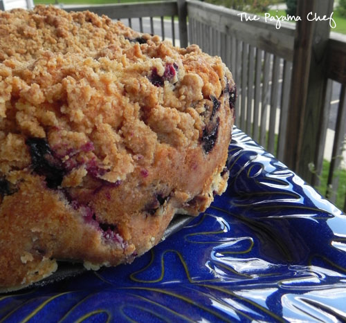 Blueberry Buckle | thepajamachef.com