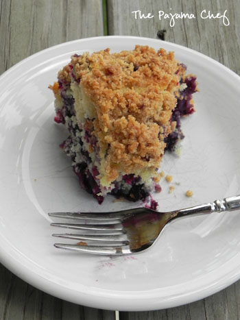 Blueberry Buckle | thepajamachef.com