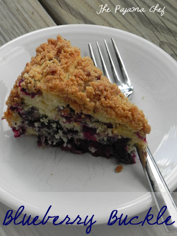 Blueberry Buckle | thepajamachef.com