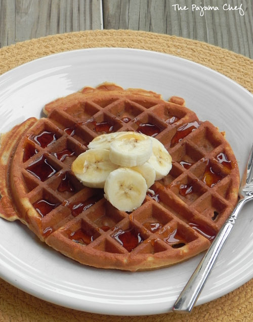 Ginger Banana Waffles | thepajamachef.com