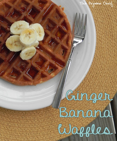 Ginger Banana Waffles | thepajamachef.com