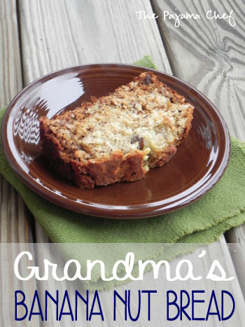 Grandma's Banana Nut Bread | thepajamachef.com