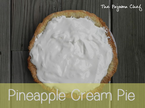 Pineapple Cream Pie | thepajamachef.com
