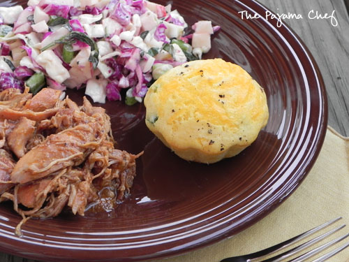 Sweet 'n Spicy Apple BBQ Chicken & Slaw | thepajamachef.com