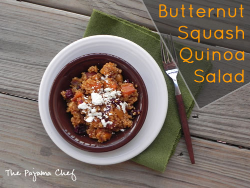 Butternut Squash Quinoa Salad | thepajamachef.com