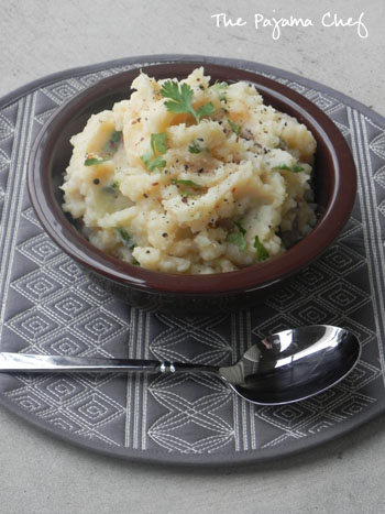 Chipotle-Cilantro Mashed Potatoes | thepajamachef.com