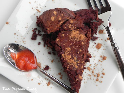 Flourless Chocolate Cake | thepajamachef.com