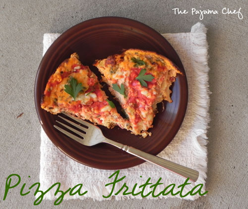 Pizza Frittata | thepajamachef.com