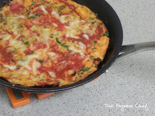 Pizza Frittata | thepajamachef.com