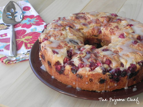Cranberry Coffee Cake | thepajamachef.com